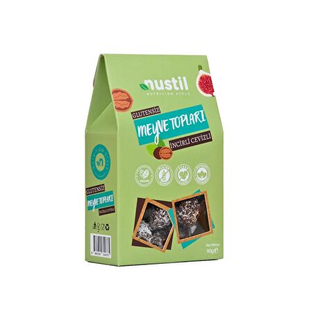 NUSTİL Glutensiz İncirli Cevizli Meyve Topları 90g