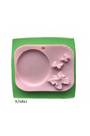 Çerçeve Modeli Silikon Şeker Hamuru Dekor, Sabun, Saksı Ve Mum Kalıbı