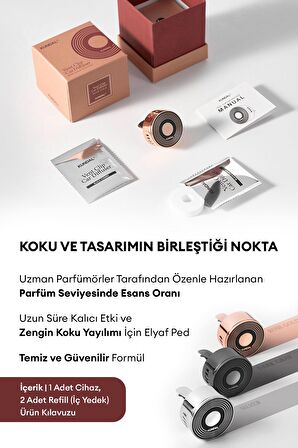 Klipsli Araba Kokusu Rose Gold (Soft Soap) KUNDAL Vent-Clip Car Diffuser Rose Gold