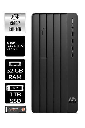 HP PRO TOWER 290 G9 i7 13700 32GB RAM 1TB SSD RX550/4GB W11HOME 8T2X2ES MASAÜSTÜ PC & PER4 BELLEK