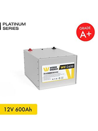 12V 600Ah LiFePO4 Platinum Series Bluetooth'lu Lityum Demir Fosfat Akü 