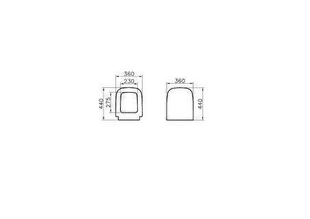 VitrA S20 77-003R009 Klozet Kapağı, Yavaş Kapanır, Kolay Çıkabilir, Beyaz
