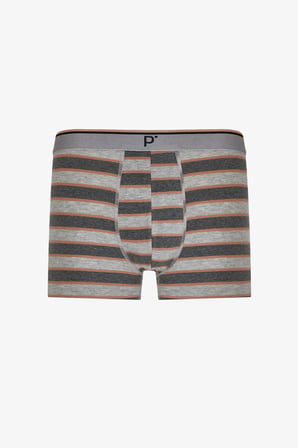 Erkek Contrast Çizgili 3'lü Boxer