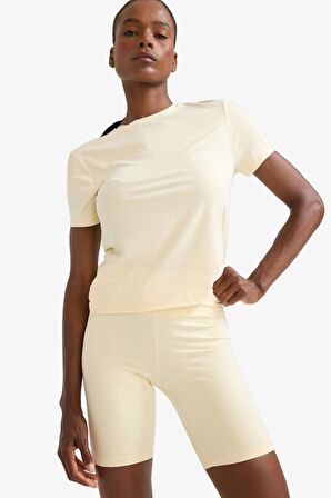 DeFactoFit Standart Fit Bisiklet Yaka Sporcu Kısa Kollu Tişört D2296AX25SPYL239