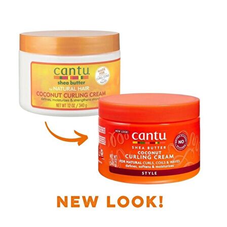 Cantu Kıvırcık ve Dalgalı Saçlar İçin Hindistan Cevizli Bukle Belirginleştirici Saç Kremi 340 gr