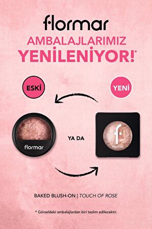 Flormar Baked Blush-on Yüksek Pigmentli & Doğal Işıltılı Fırınlanmış Allık