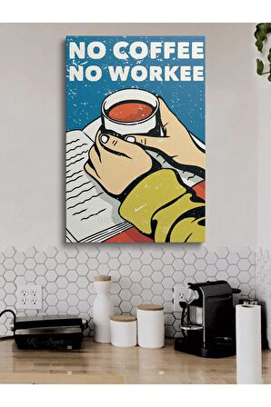 Cafe Caffe Cafeler Kahve Büfe Büfeler Için Abstract Trend Dekoratif Kanvas Canvas Tablo Tablolar