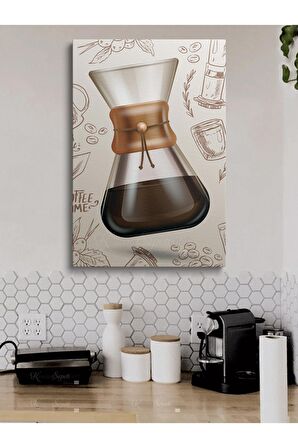 Cafe Caffe Cafeler Kahve Büfe Büfeler Için Abstract Trend Dekoratif Kanvas Canvas Tablo Tablolar