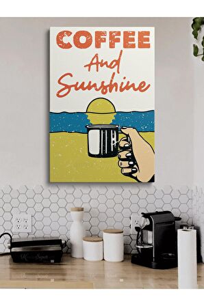 Cafe Caffe Cafeler Kahve Büfe Büfeler Için Abstract Trend Dekoratif Kanvas Canvas Tablo Tablolar