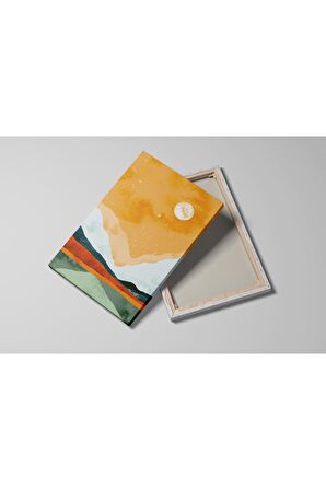 Cafeler Kahve Büfe Büfeler Için Abstract Dekoratif Kanvas Canvas Tablo Tablolar