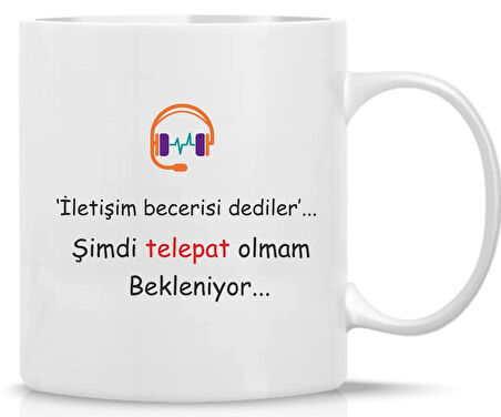 Çağrı Merkezi Çalışanı Kişiye Özel Baskılı Kupa Bardak