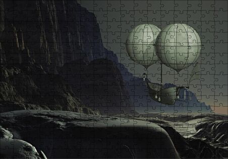 Cakapuzzle  Uçan Gemi Fantastik Puzzle Yapboz MDF Ahşap