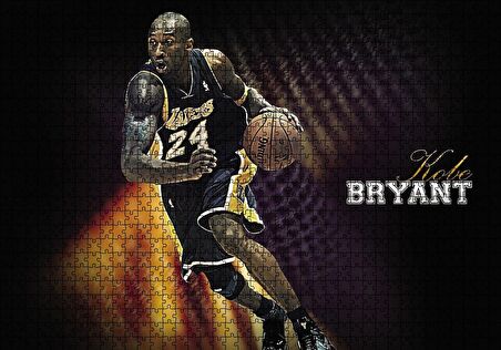 Cakapuzzle  Kobe Bryant Hücum Puzzle Yapboz MDF Ahşap