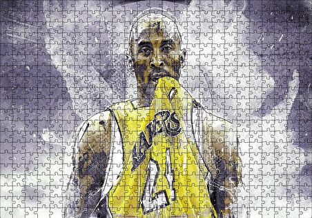 Cakapuzzle  Kobe Bryant Maç Bitti Puzzle Yapboz MDF Ahşap
