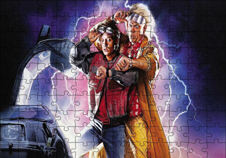 Cakapuzzle  Geleceğe Dönüş Puzzle Yapboz MDF Ahşap