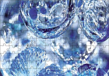 Cakapuzzle  Buz Su Damlaları Puzzle Yapboz MDF Ahşap