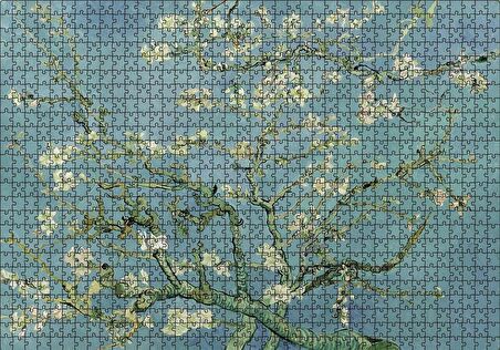 Cakapuzzle  Çiçek Açan Badem Agacı Van Gogh Puzzle Yapboz MDF Ahşap