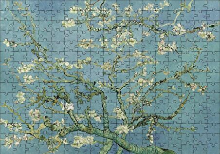 Cakapuzzle  Çiçek Açan Badem Agacı Van Gogh Puzzle Yapboz MDF Ahşap