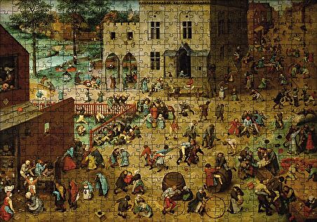 Cakapuzzle  Çoçuklarin Oyunları Pieter Brueghel Puzzle Yapboz MDF Ahşap