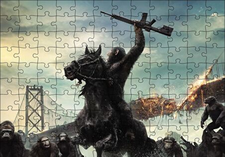 Cakapuzzle  Dawn of the Planet of the Apes Puzzle Yapboz MDF Ahşap