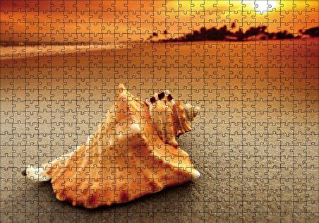 Cakapuzzle  Deniz Kabuğu Puzzle Yapboz MDF Ahşap