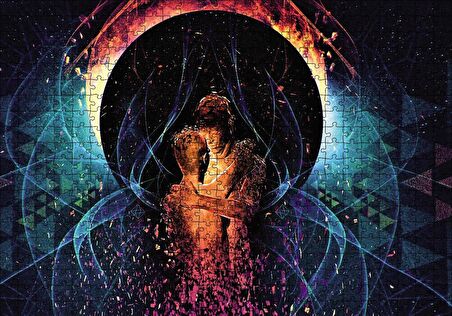 Cakapuzzle  Evrende İnsan Aşkı Puzzle Yapboz MDF Ahşap