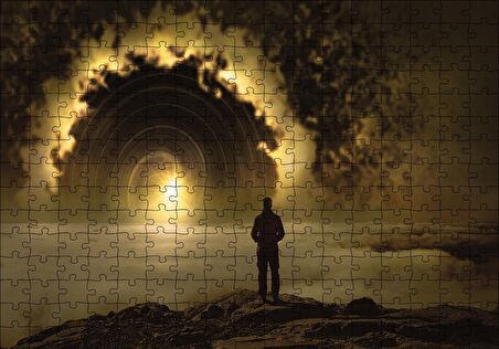 Cakapuzzle  Fantazi Işığın Ruh Hali Puzzle Yapboz MDF Ahşap