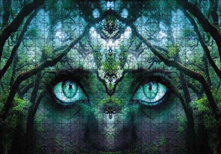 Cakapuzzle  Orman Gözü Fantastik Puzzle Yapboz MDF Ahşap