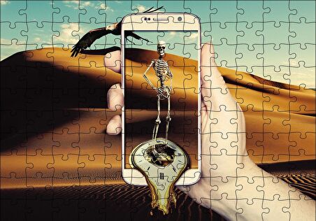 Cakapuzzle  Telefon İskelet Kartal Puzzle Yapboz MDF Ahşap