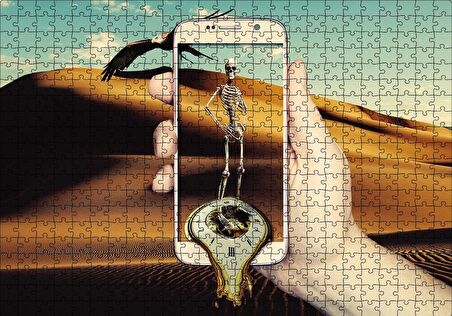 Cakapuzzle  Telefon İskelet Kartal Puzzle Yapboz MDF Ahşap