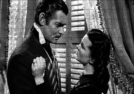 Cakapuzzle  Gone With The Wind Film Afişi Puzzle Yapboz MDF Ahşap