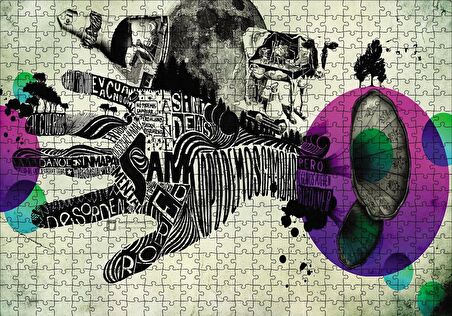 Cakapuzzle  Hand Fingers Surrealism Puzzle Yapboz MDF Ahşap