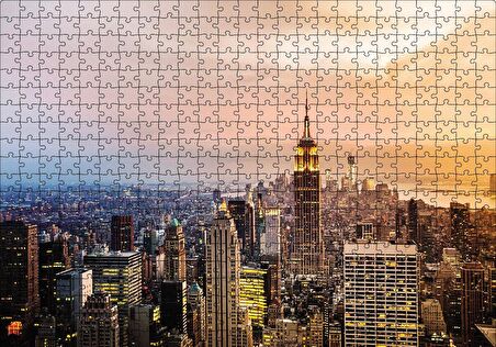 Cakapuzzle  New York Şehri Puzzle Yapboz MDF Ahşap