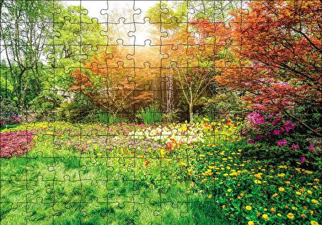 Cakapuzzle  Ormandaki Çiçek Puzzle Yapboz MDF Ahşap