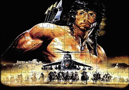 Cakapuzzle  Rambo Puzzle Yapboz MDF Ahşap