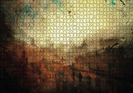 Cakapuzzle  Yağmurda Şehir Sanat Puzzle Yapboz MDF Ahşap
