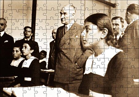 Cakapuzzle  Başöğretmen Mustafa Kemal Atatürk Puzzle Yapboz MDF Ahşap