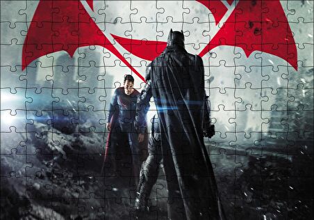 Cakapuzzle  Batman Superman Son Dövüş Puzzle Yapboz MDF Ahşap