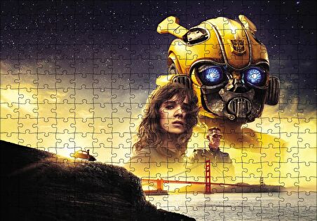 Cakapuzzle  Bumblebee, Hailee Steinfeld ve John Cena Puzzle Yapboz MDF Ahşap