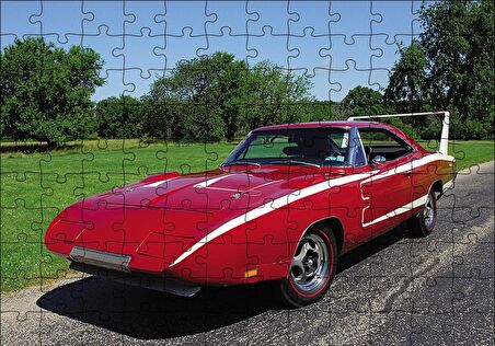 Cakapuzzle  Dodge Charger Daytona Klsasik Görsel Puzzle Yapboz MDF Ahşap