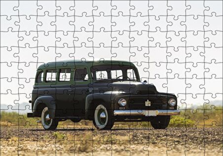 Cakapuzzle  Klasik Otomobil Göseli Puzzle Yapboz MDF Ahşap