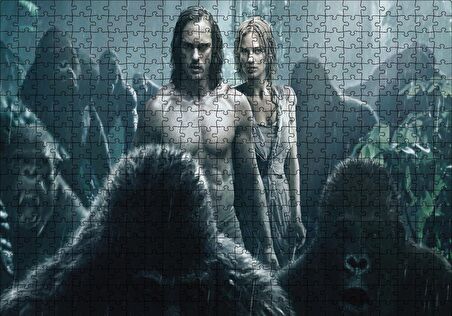 Cakapuzzle  Tarzan Jane ve Maymunlar Puzzle Yapboz MDF Ahşap