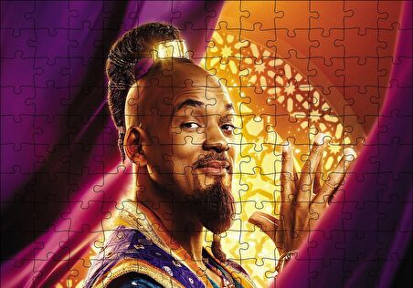 Cakapuzzle  Aladdin Cini Genie Will Smith Görseli Puzzle Yapboz MDF Ahşap