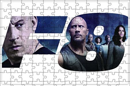Cakapuzzle  Hızlı ve Öfkeli 8 Tüm Kahramanlar Puzzle Yapboz MDF Ahşap