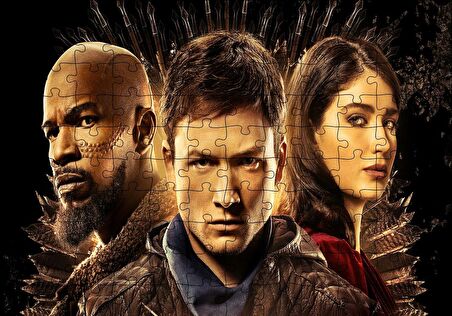 Cakapuzzle  Robin Hood Jamie Fox Eve Hewson Taron Egerton Puzzle Yapboz MDF Ahşap