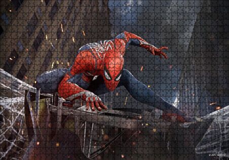 Cakapuzzle  Spiderman Efsanevi Duruş Puzzle Yapboz MDF Ahşap