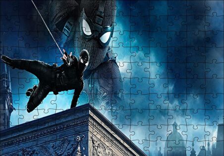 Cakapuzzle  Spiderman Siyah Kıyafet Puzzle Yapboz MDF Ahşap