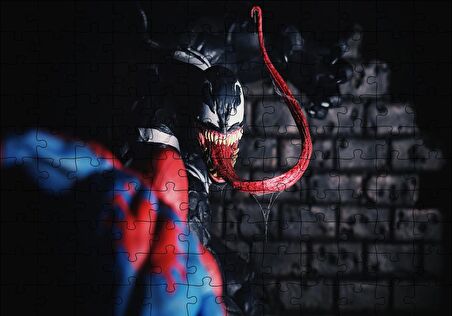 Cakapuzzle  Spidey Vs Venom Artwork Puzzle Yapboz MDF Ahşap