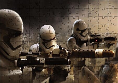 Cakapuzzle  Star Wars Stormtroopers Cephede Puzzle Yapboz MDF Ahşap