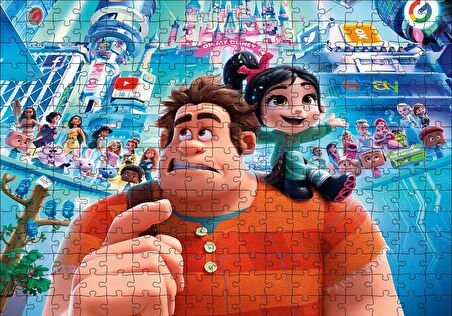 Cakapuzzle  Wreck it Ralph 2 Puzzle Yapboz MDF Ahşap
